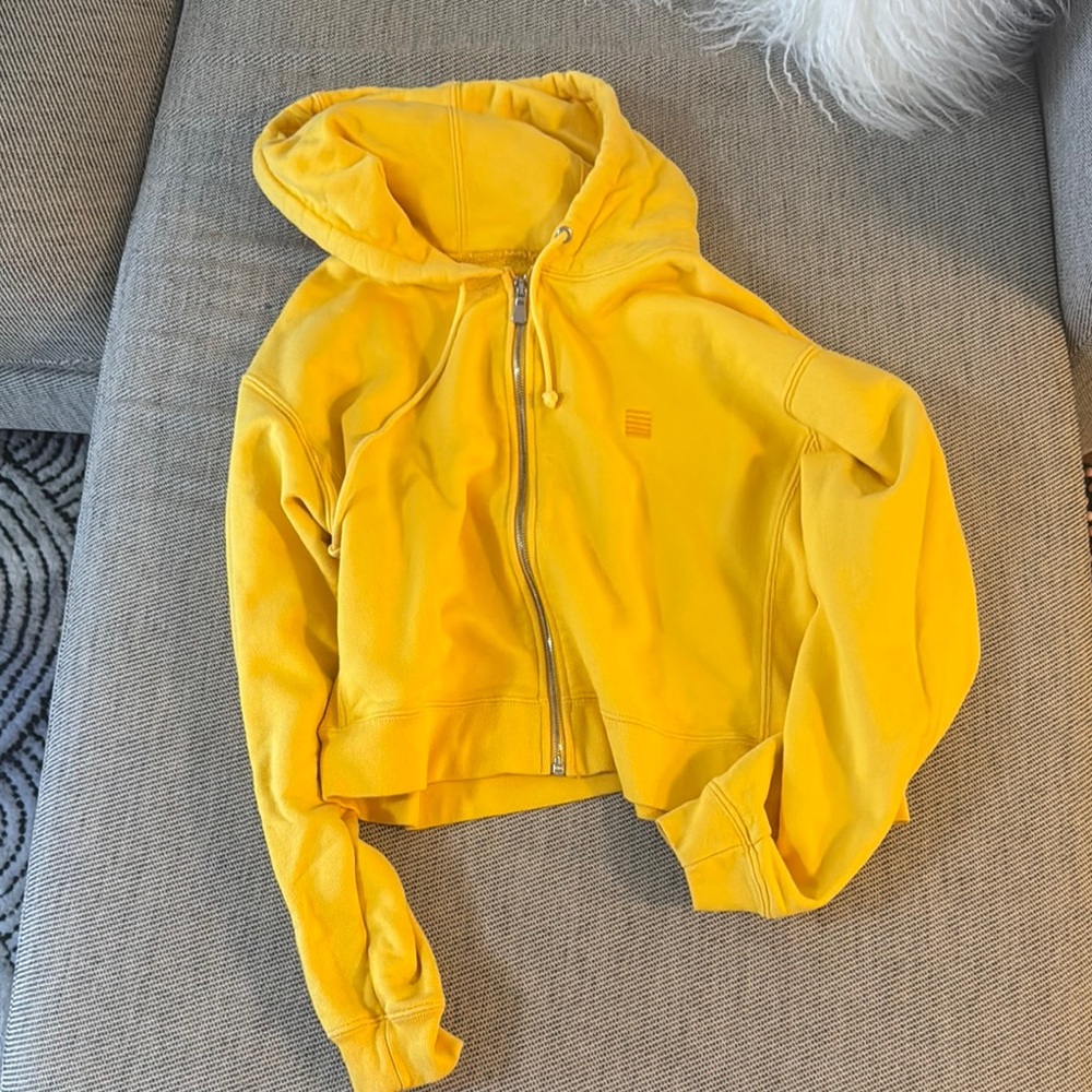 Yellow Zip-Up Hoodie